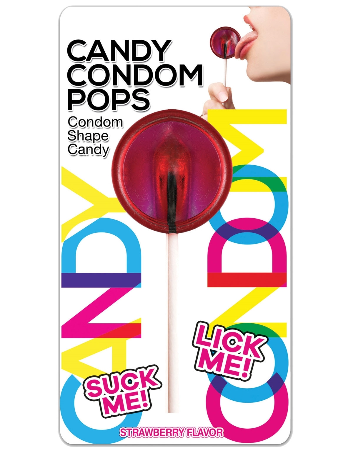 alternate image for Candy Condom Pops - Strawberry