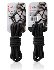 Alternate back view of LUX BONDAGE ROPE- 10FT