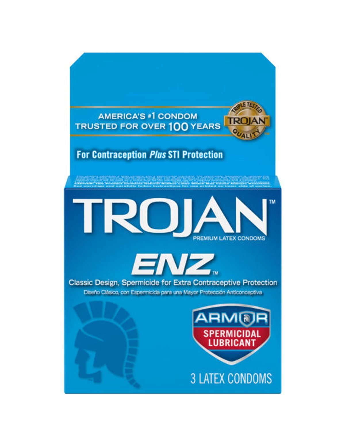 alternate image for Trojan Enz Armor Spermicidal 3 Pack