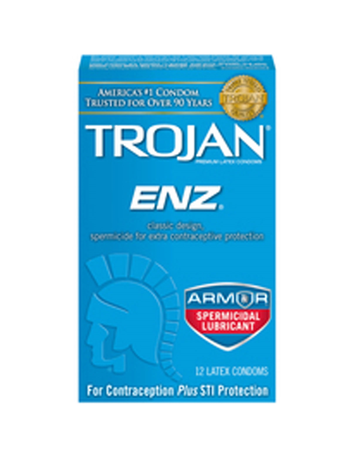 alternate image for Trojan Enz Armor Spermicidal 12 Pack