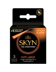 Additional  view of product LIFESTYLES SKYN ELITE LARGE 3PK CONDOMS with color code NC
