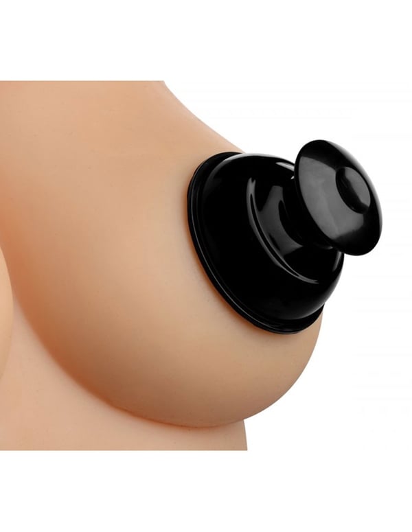Master Series Plungers Suction Silicone Nipple Suckers ALT2 view Color: BK