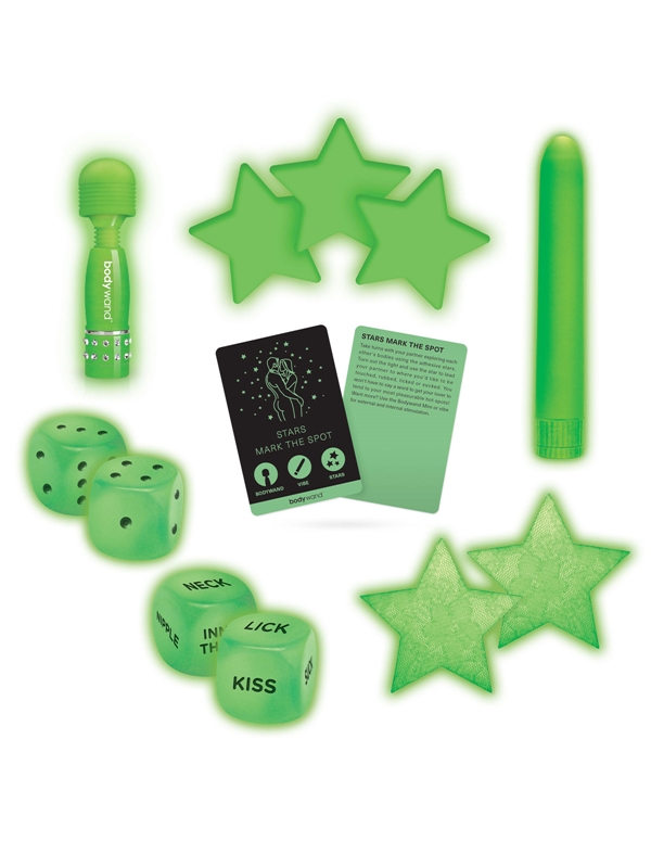 7Pc Glow In The Dark Game Kit ALT1 view Color: GR