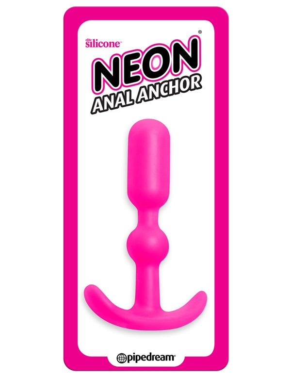 Neon Anal Anchor Butt Plug ALT1 view Color: PK