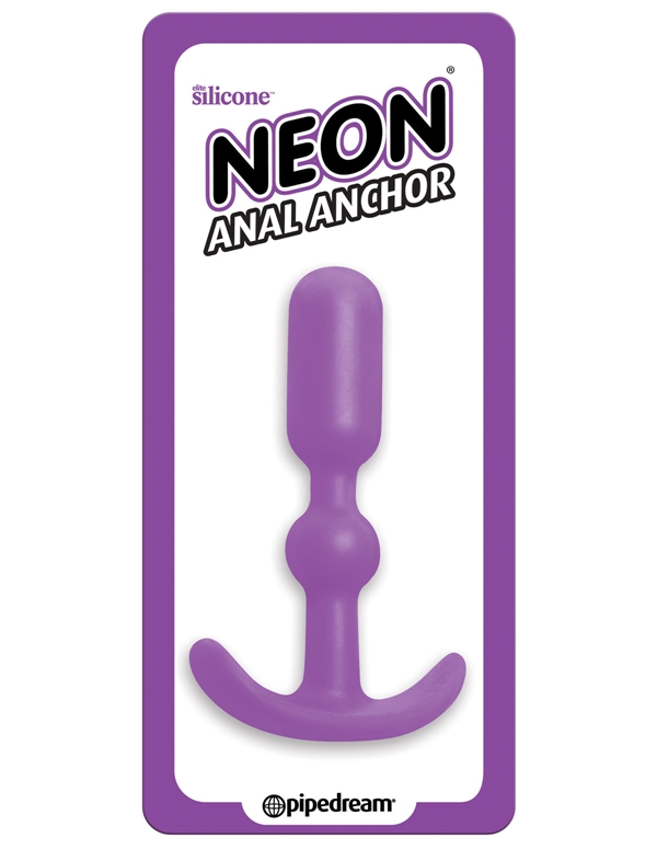 Neon Anal Anchor Butt Plug ALT1 view Color: PR
