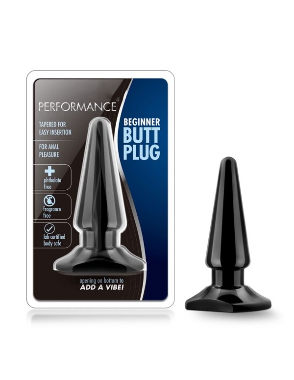 Performance Beginner Butt Plug ALT3 view Color: BK