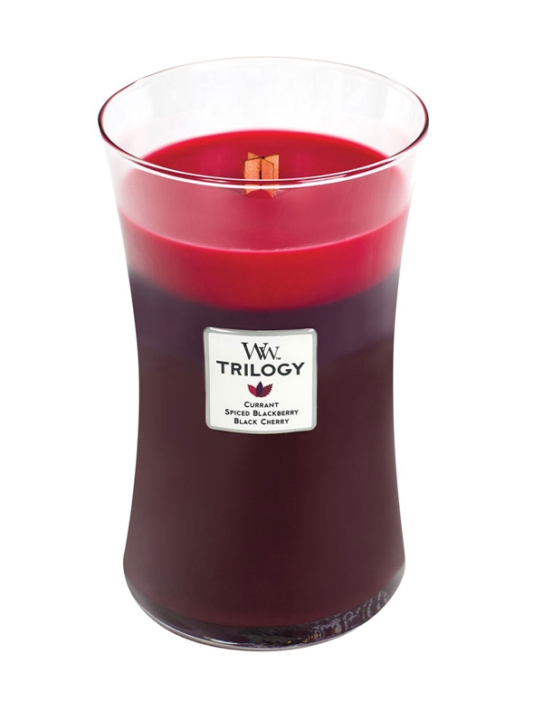 Sun-Ripened Berries Woodwick Candle default view Color: RD