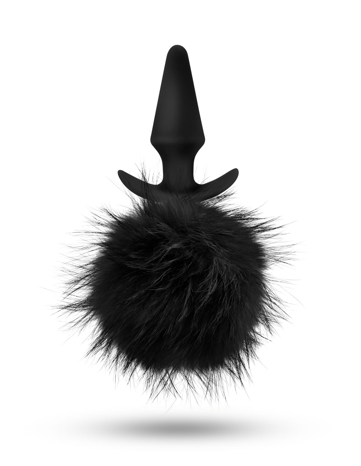 alternate image for Fur Pom Pom Plug Black