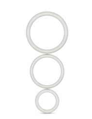 Additional  view of product VS4 PURE PREMIUM SILICONE COCK RING SET with color code WH