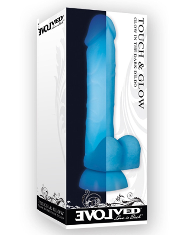 Touch And Glow Dildo ALT5 view Color: BL