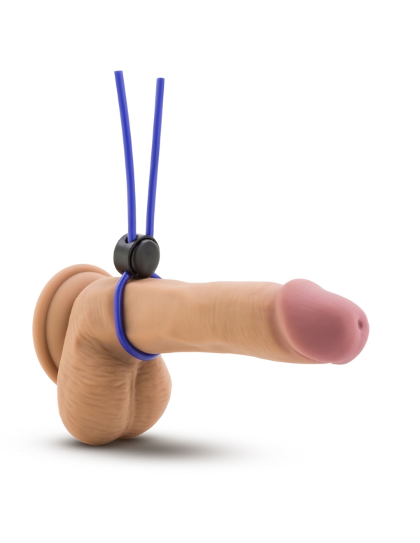 Stay Hard- Silicone Loop Cock Ring ALT2 view Color: BL