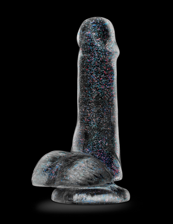 Naturally Yours 6In Glitter Cock ALT2 view Color: CL