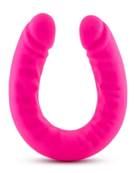 Front view of RUSE 18-IN SILICONE SLIM DOUBLE DONG