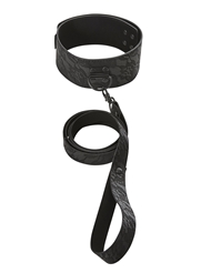 Alternate front view of SINCERELY LOCKING LACE COLLAR & LEASH
