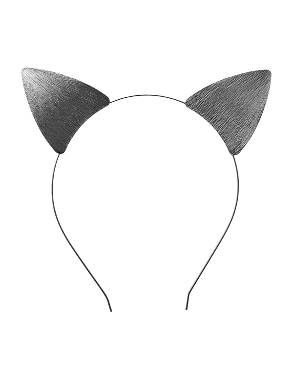 Matte Cat Ears Headband ALT view Color: BK