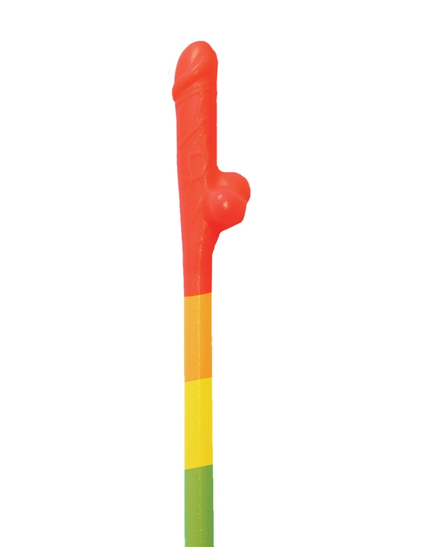 Rainbow Pecker Straws ALT view Color: RW
