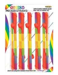 Additional  view of product RAINBOW PECKER STRAWS with color code RW