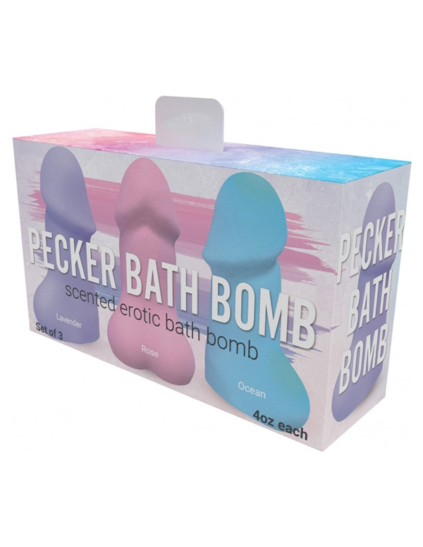 Pecker Bath Bomb 3 Pack ALT view Color: MC