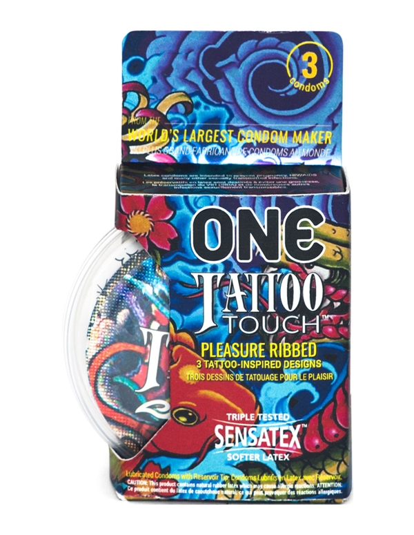 One Tattoo Touch Condoms 3Pk default view Color: NC