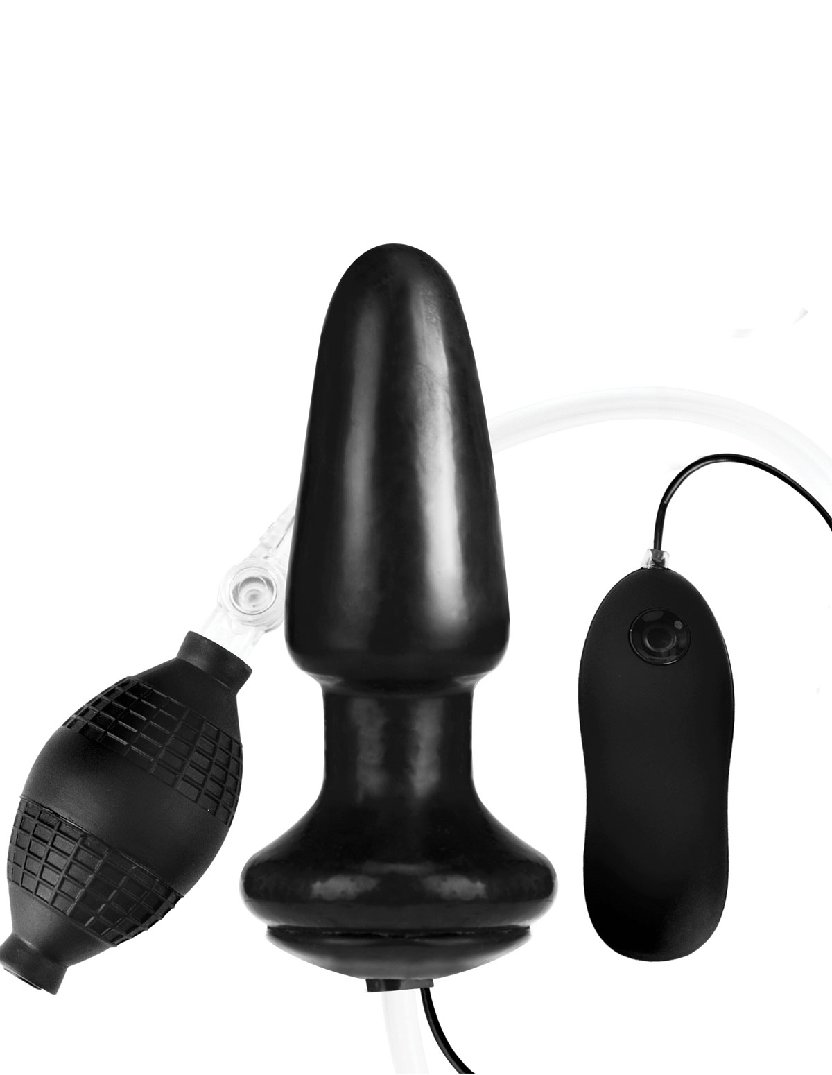alternate image for Lux Fetish Inflatable Vibrating Butt Plug