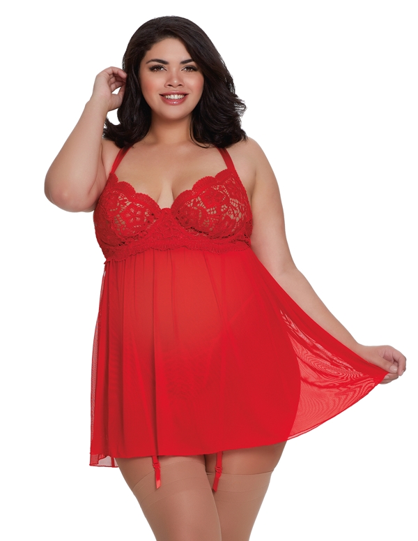 Beautiful Venice Babydoll default view Color: RD