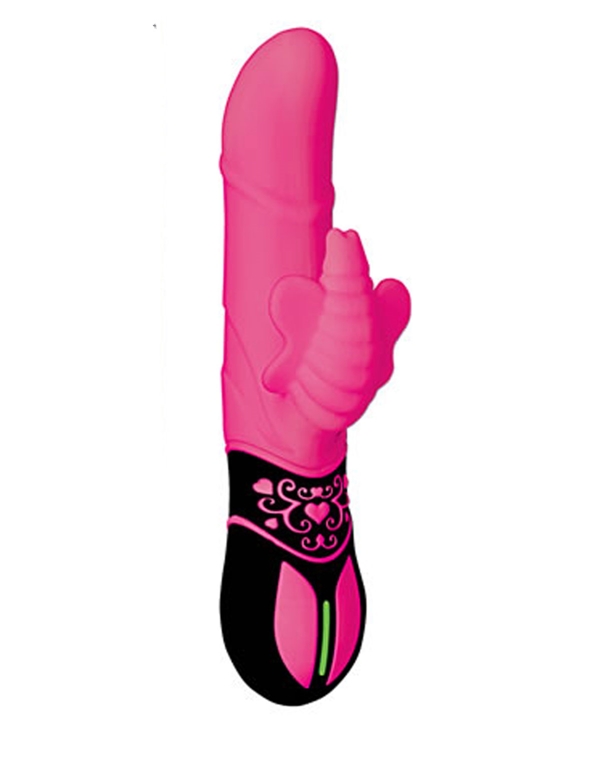 Ravishing Butterfly Lover Pink Vibrator default view Color: RD