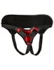 Additional BLACK/RED view of product SPORTSHEETS SAFFRON STRAP-ON with color code BKR