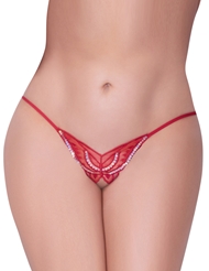 Additional  view of product GIVE ME BUTTERFLIES PANTY with color code RD