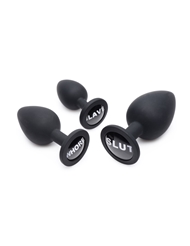 Alternate front view of DIRTY WORDS 3PC ANAL PLUG SET