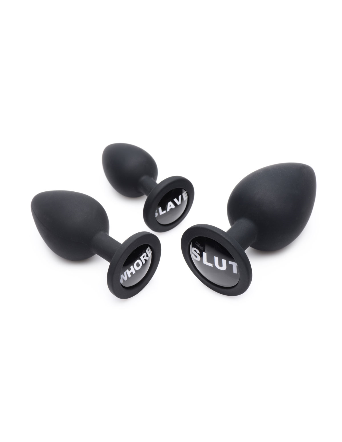 alternate image for Dirty Words 3Pc Anal Plug Set