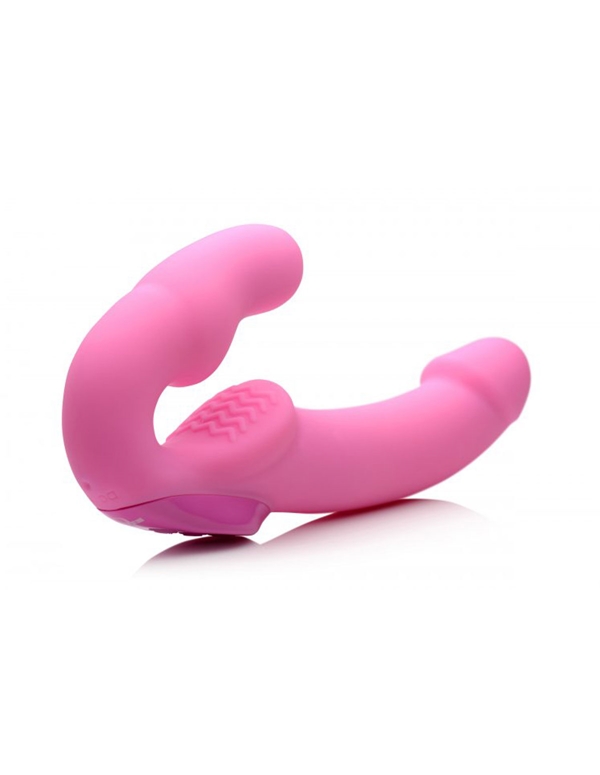 Urge Vibrating Strapless Strap-On With Remote ALT3 view Color: PK