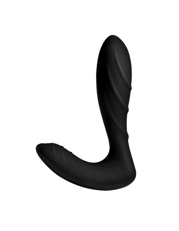 Silicone Prostate Vibrator With Remote Control default view Color: BK