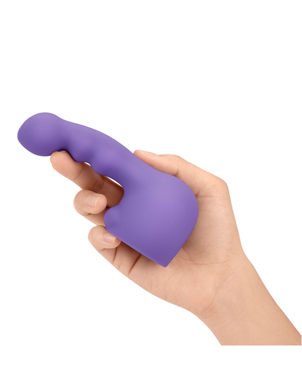 Ripple Petite Weighted Silicone Wand Attachment ALT3 view Color: VIO