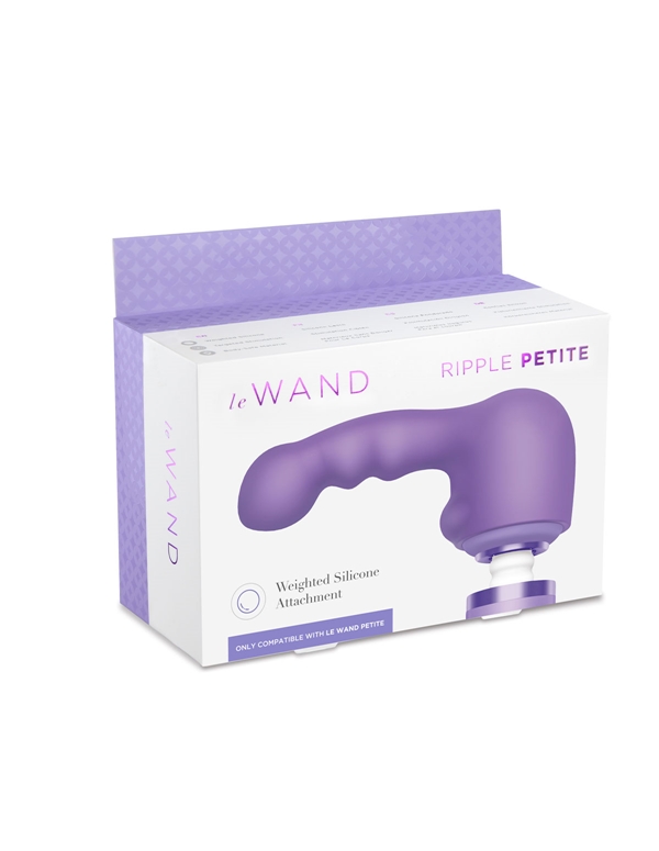Ripple Petite Weighted Silicone Wand Attachment ALT5 view Color: VIO