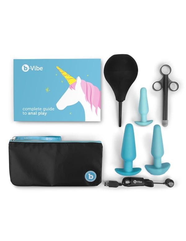 B-Vibe Anal Training 7 Piece Set ALT2 view Color: TLB