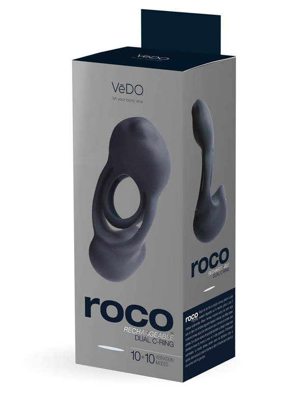 Roco Rechargeable Dual Motor C-Ring ALT3 view Color: BK
