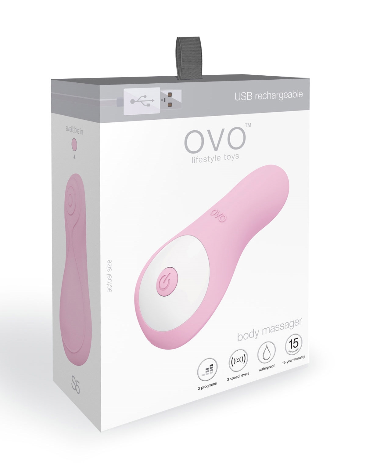 ovo sexspielzeug OVO Silkskyn Rechargeable Silicone Bumpy Vibrator – The Toy Box main image 0