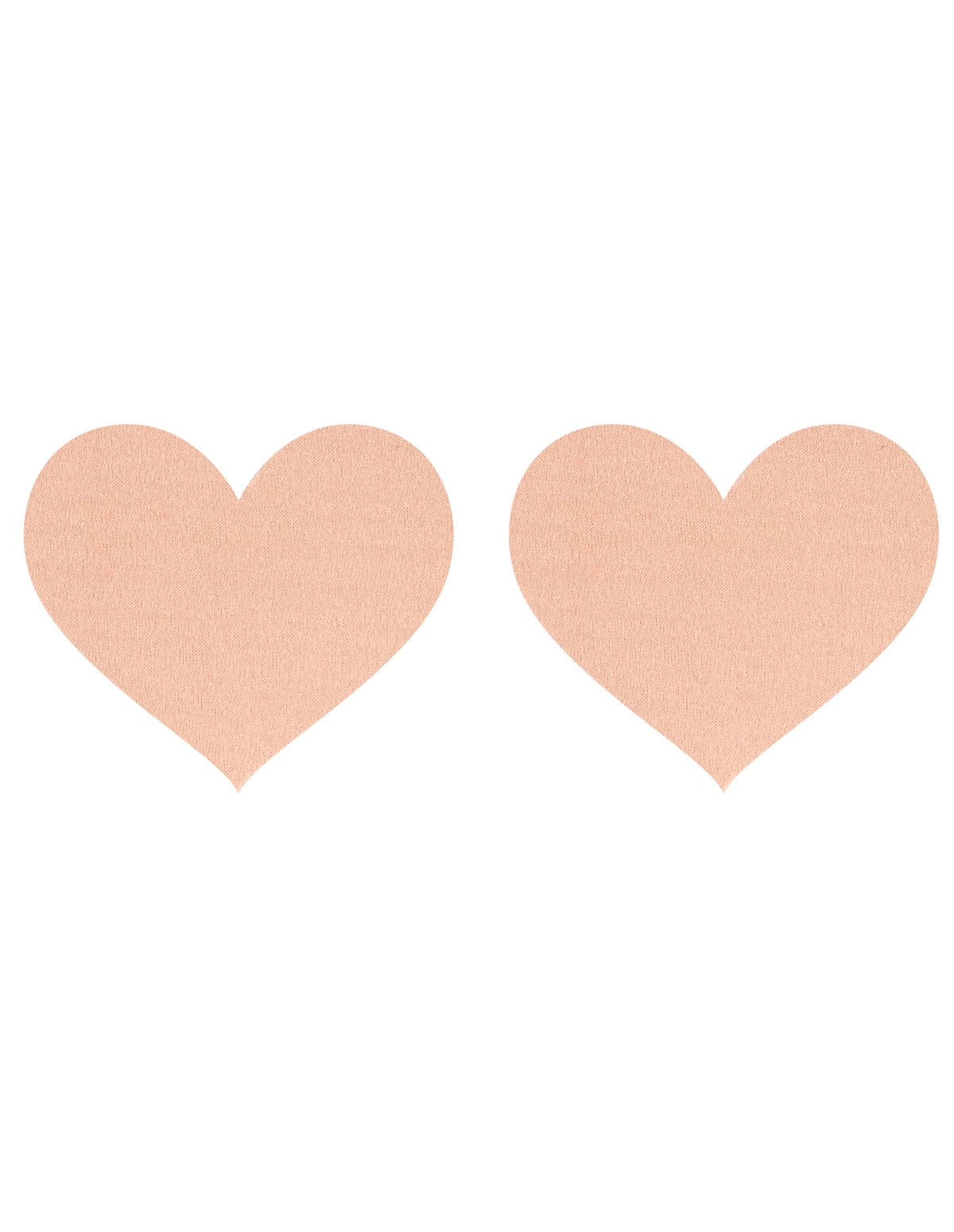 alternate image for Nude Satin Heart Pasties