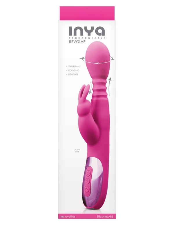 Inya Revolving And Thrusting Rabbit Vibrator ALT view Color: PK
