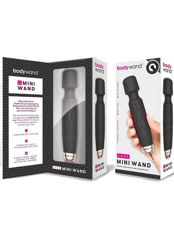 Bodywand Luxe Mini Wand ALT view Color: BK