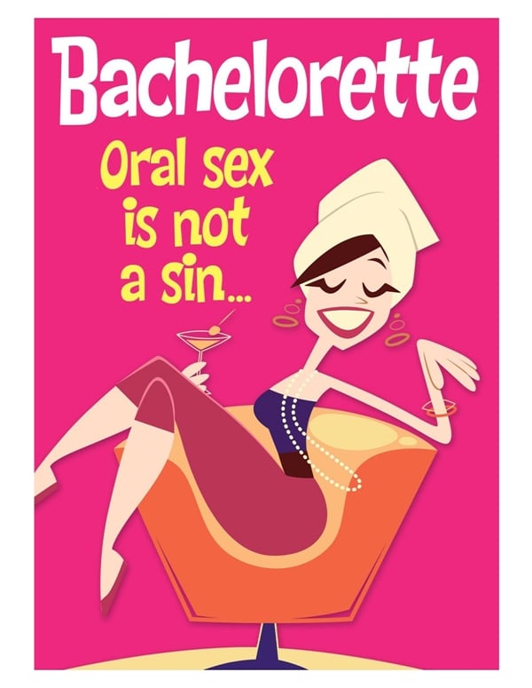 Oral Sex Is Not A Sin...Bachelorette Card default view Color: NC
