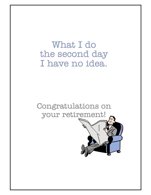 I'm Going To Retirement Card ALT1 view Color: NC