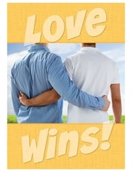 Alternate front view of LOVE WINS