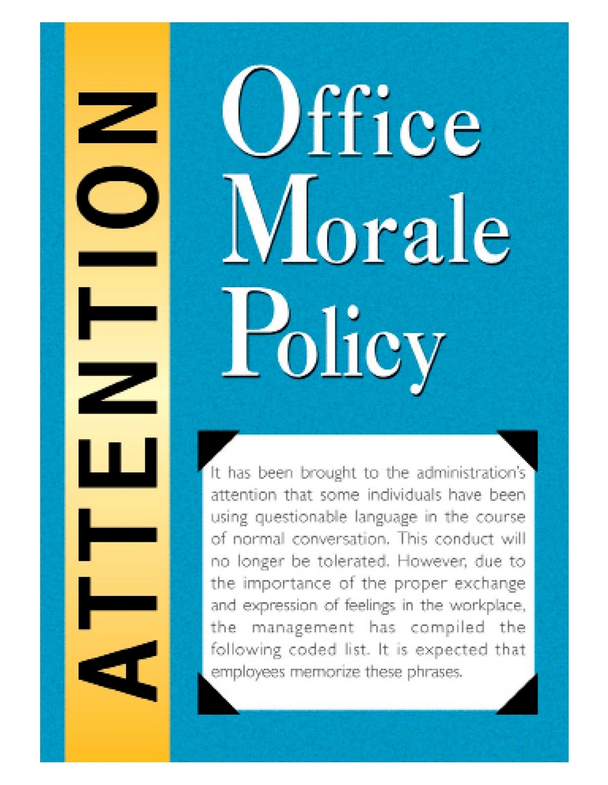 alternate image for Office Morale