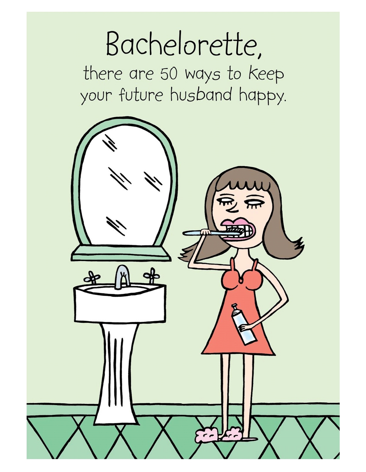 alternate image for 50 Ways To Keep Bachelorette Card