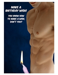 Front view of MAKE A WISH CARD