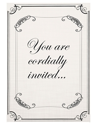 Front view of CORDIALLY INVITED
