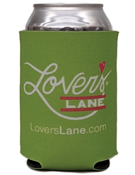 Front view of CAN KOOZIE - GREEN