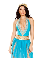 Front view of ATHENA GODDESS - 2 PIECE COSTUME