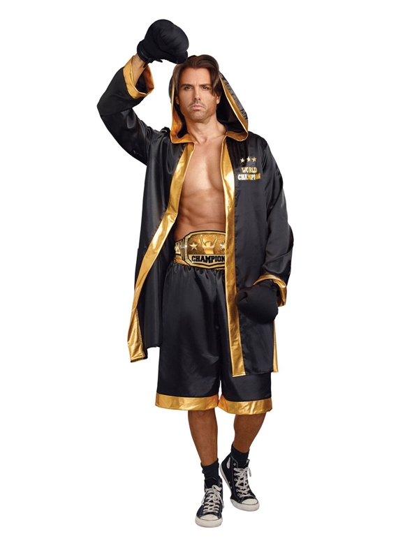 World Champion Boxer Costume - Mens ALT1 view Color: BKG